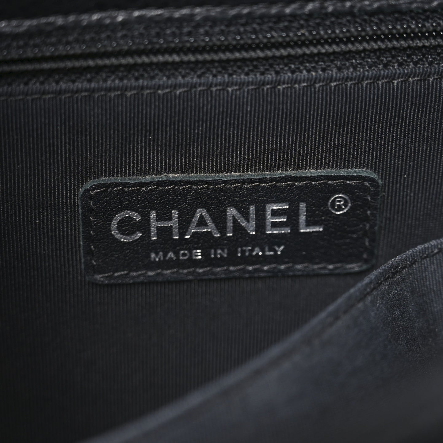 Caviar Quilted Flap Tote Black