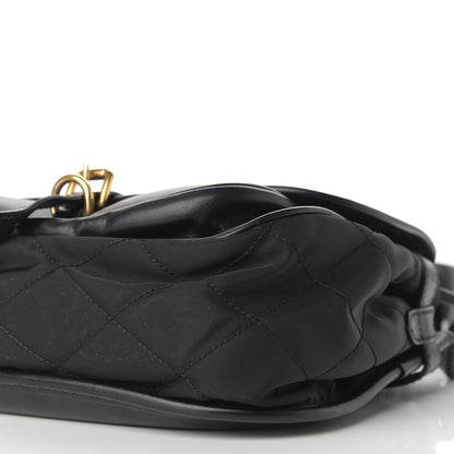 Prada Tessuto Nylon City Calfskin Quilted Crossbody Black 8 of 13