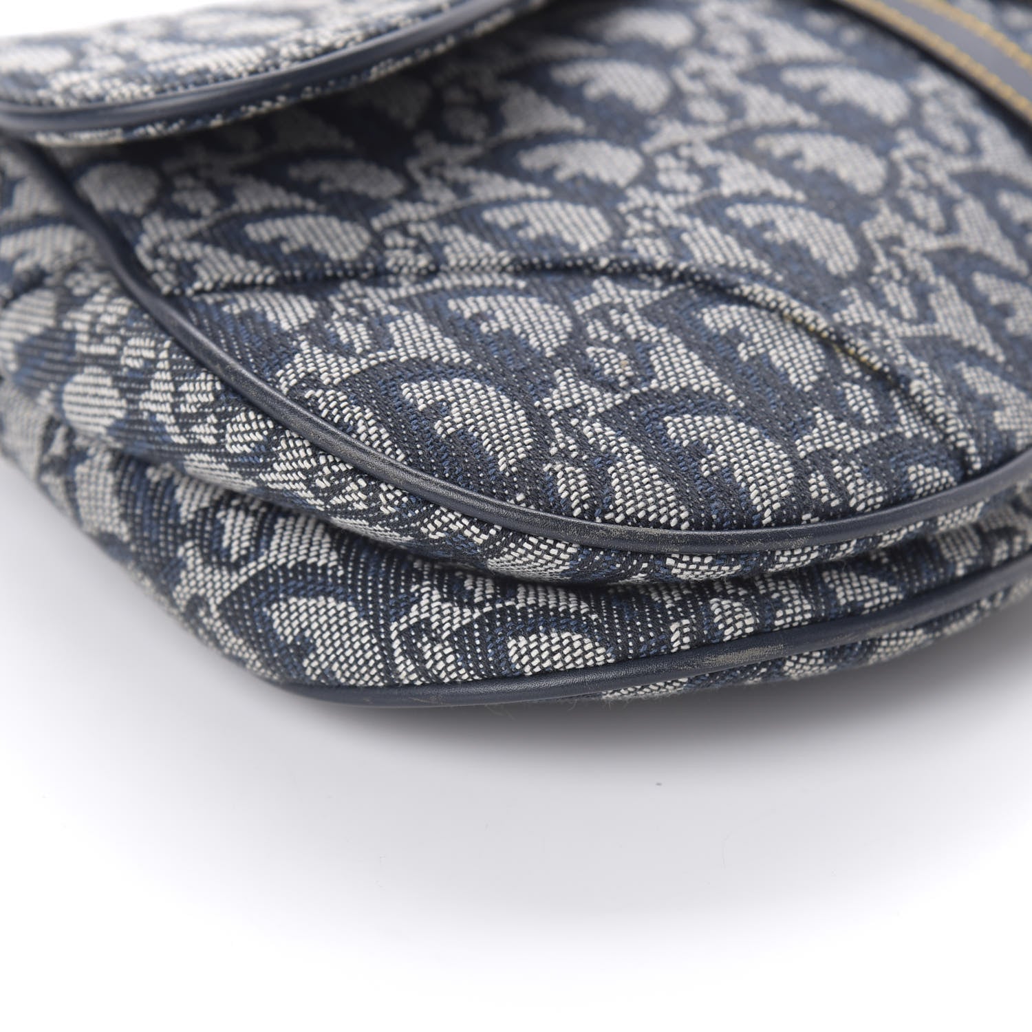Christian Dior Monogram Saddle Bag Blue 6 of 10