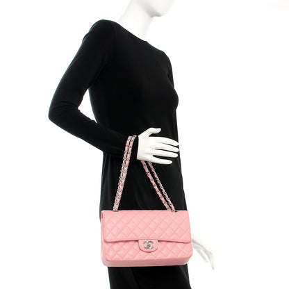 Chanel Caviar Quilted Medium Double Flap Pink 3 of 17
