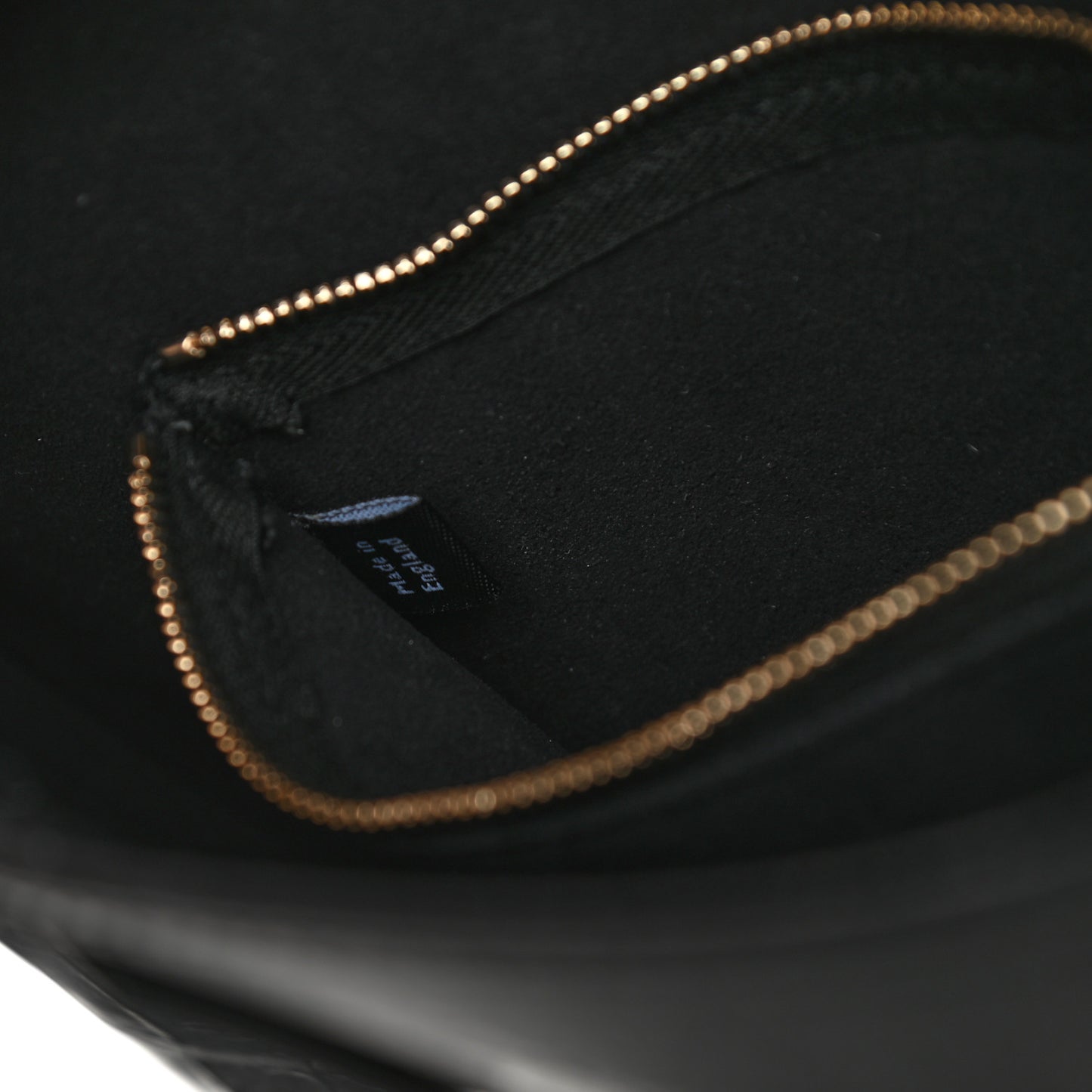 Calfskin Crocodile Embossed Small Kite Bucket Bag Black