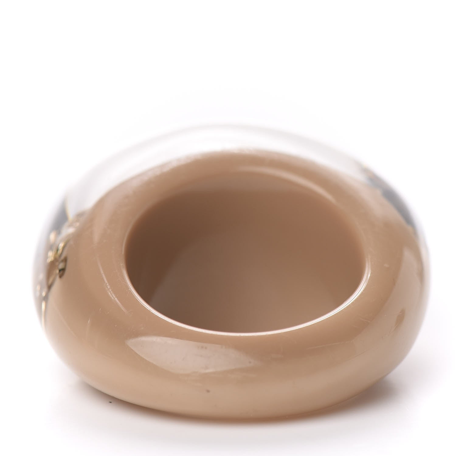 Louis Vuitton Resin Swarovski Crystal Inclusion Ring 5.5 Beige 4 of 4