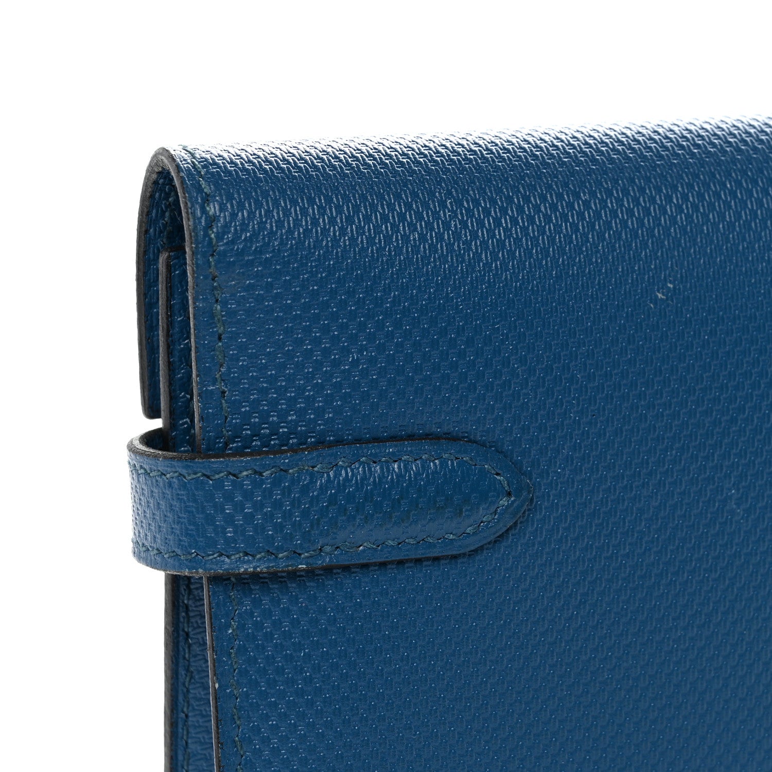 Hermes Grain d'H Kelly Longue Wallet Bleu De Galice 9 of 9