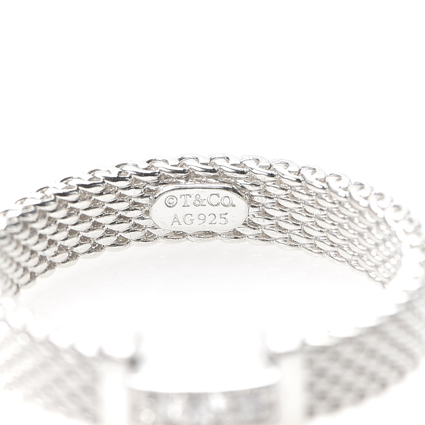 Sterling Silver Diamond Narrow Somerset Ring 49 5