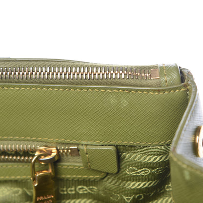 Prada Saffiano Large Galleria Double Zip Tote Edera 9 of 15
