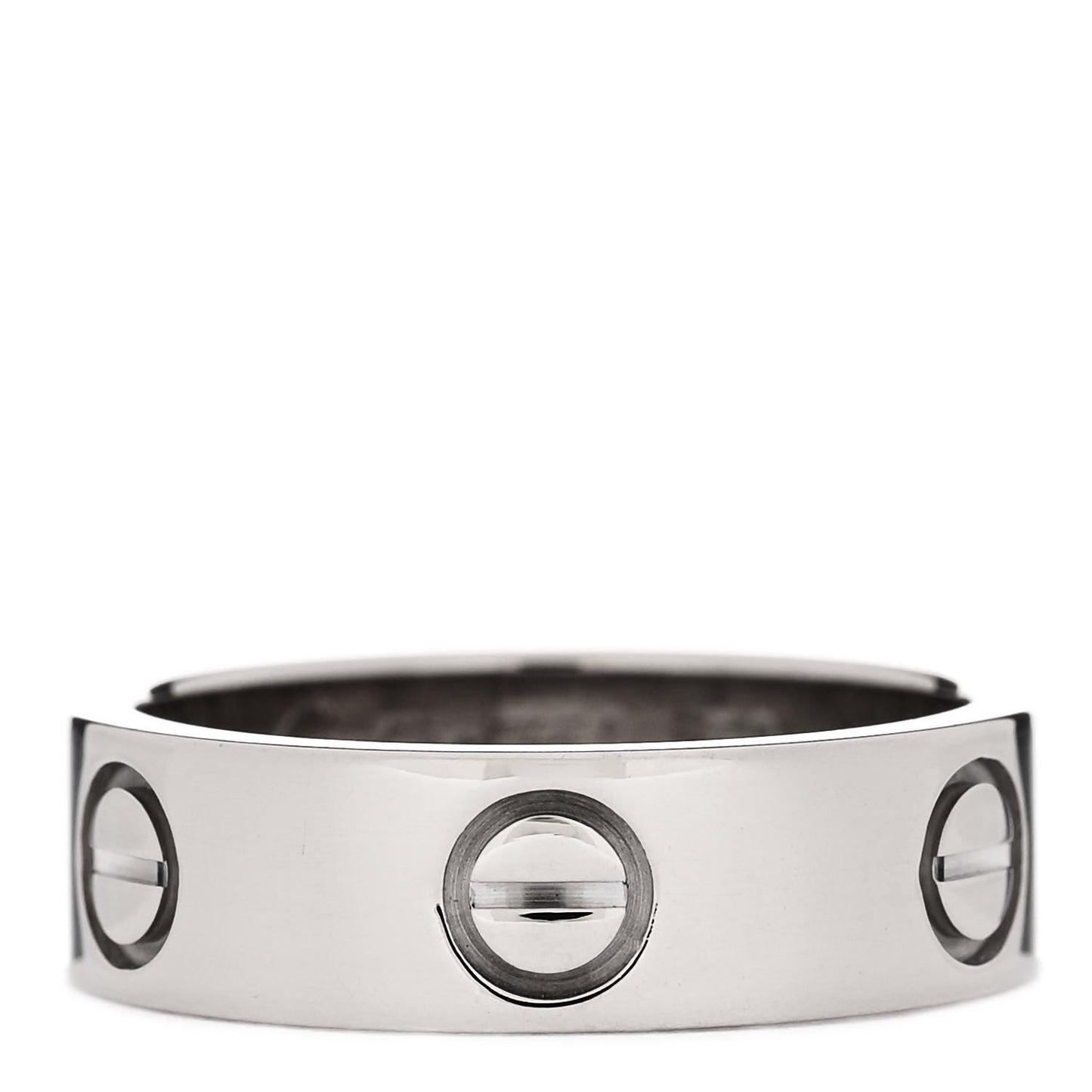 18K White Gold 5.5mm LOVE Ring 50 5.25