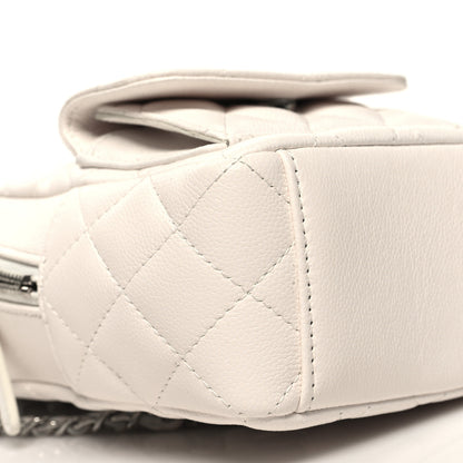Chanel Caviar Quilted CC Mini Classic Backpack White 9 of 11
