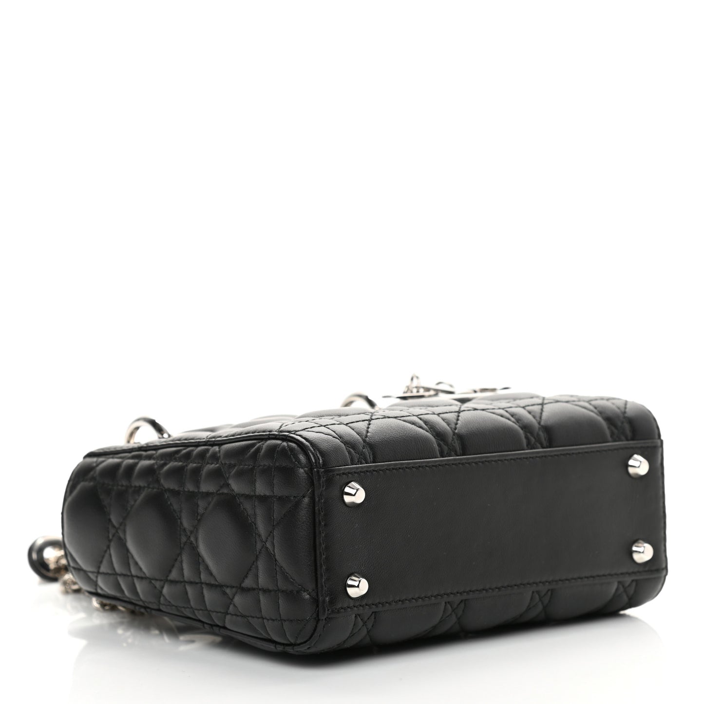 Lambskin Cannage Mini Lady Dior Black