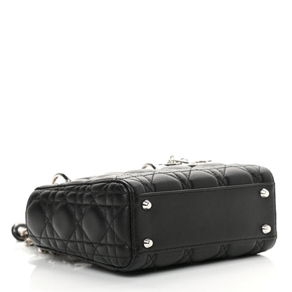 Christian Dior Lambskin Cannage Mini Lady Dior Black 4 of 15