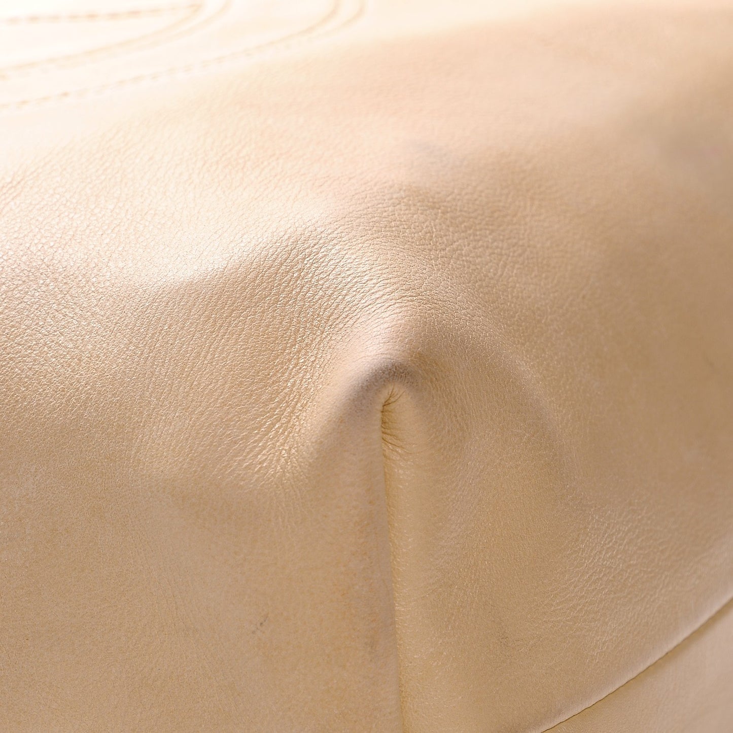 Lambskin Edgy Tote Beige