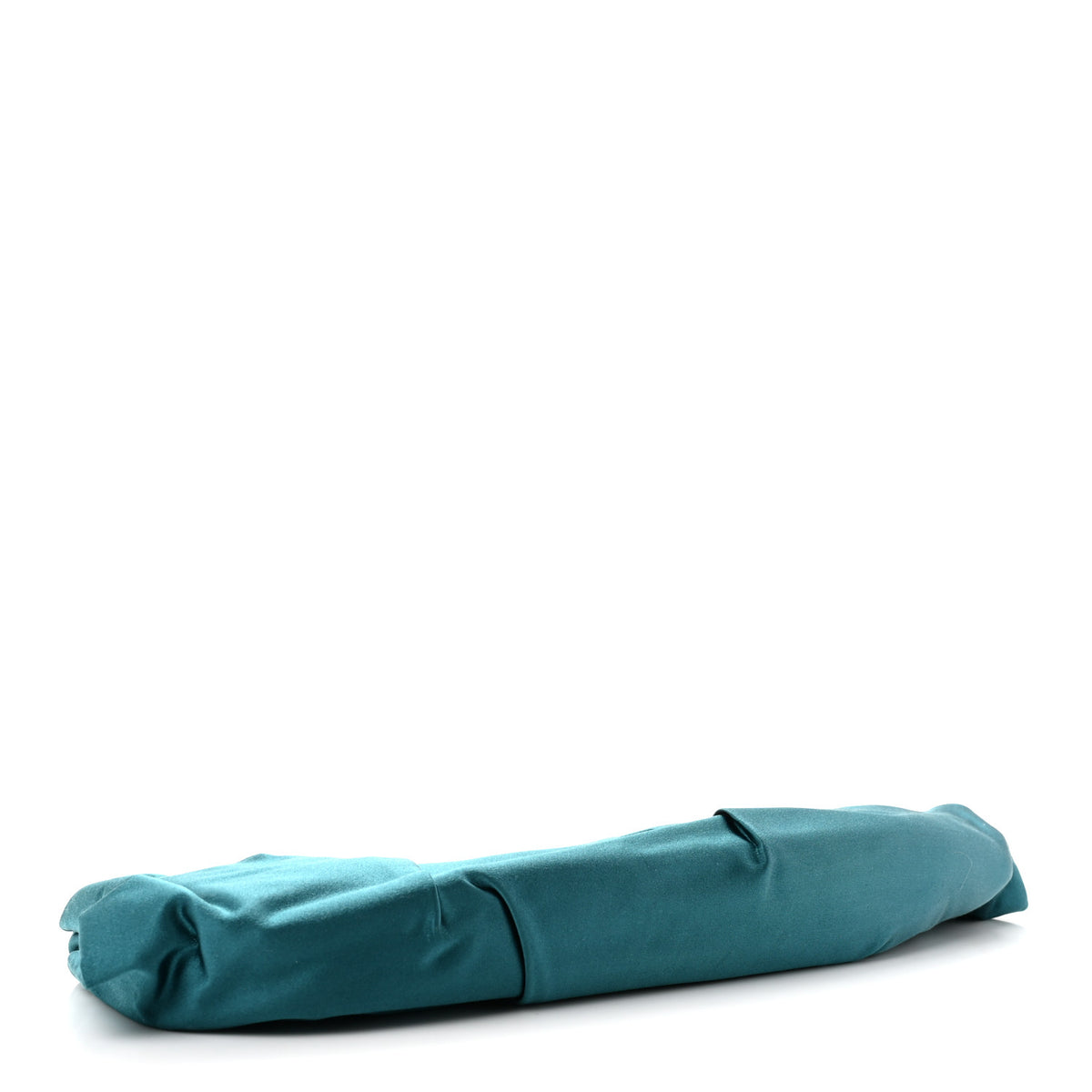 Prada Satin Pleated Clutch Turchese 5 of 10