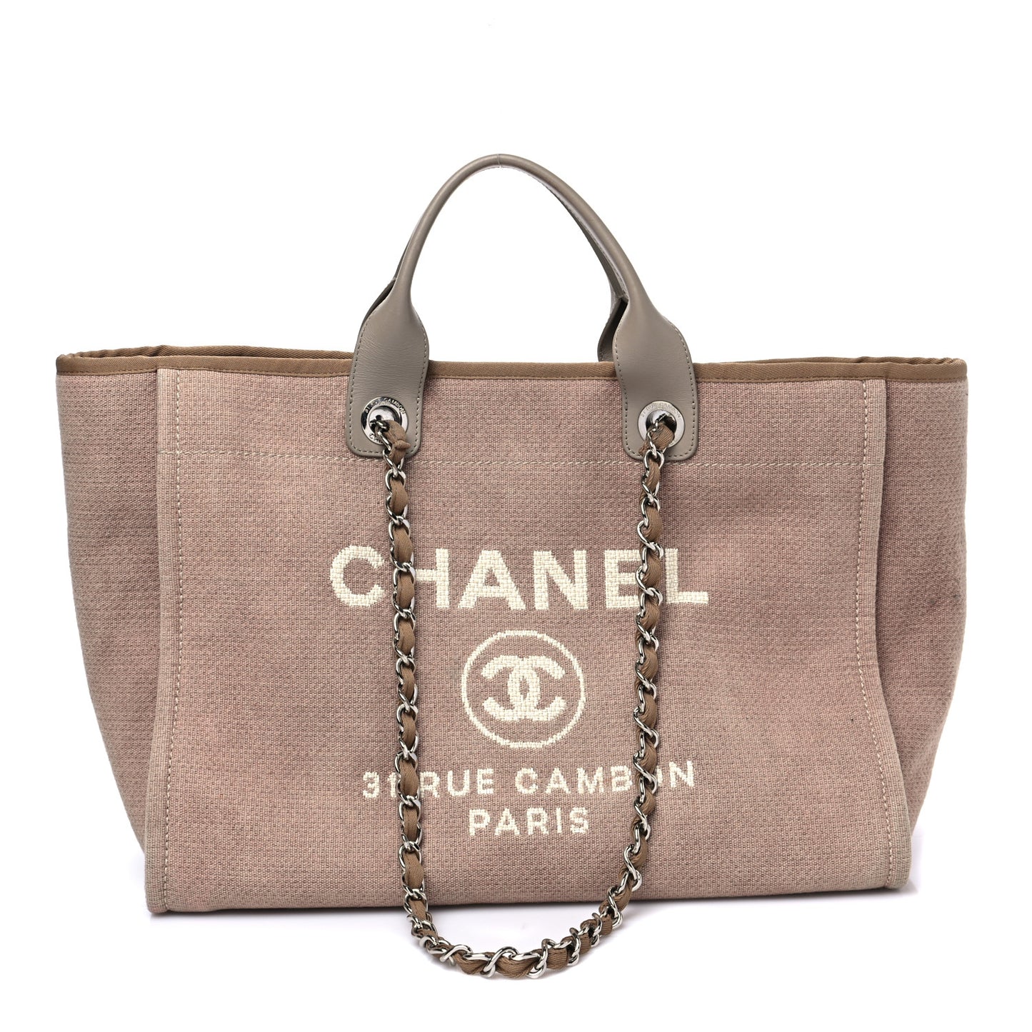Canvas Medium Deauville Tote Ecru