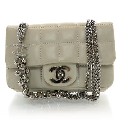 Chanel Lambskin Square Quilted Mini Flap Grey 1 of 9