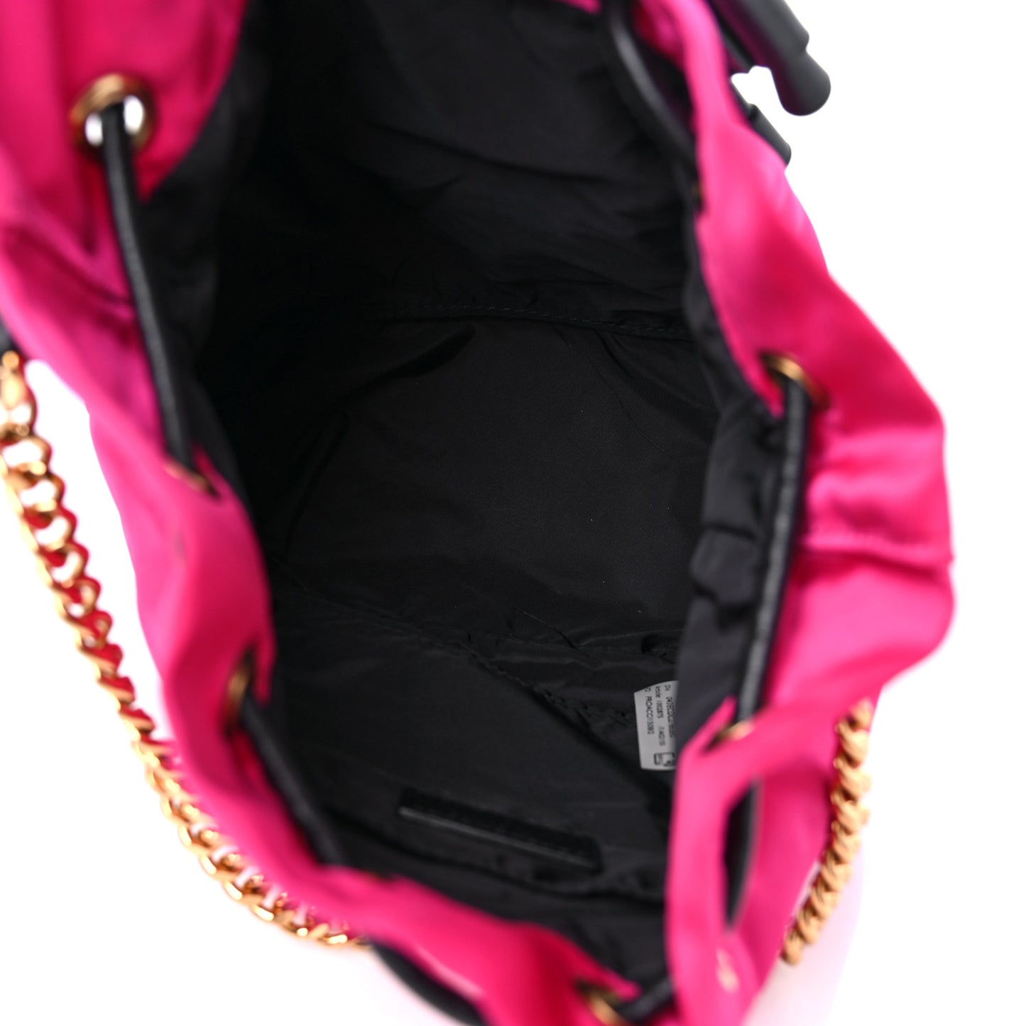 NylonMedusa Drawstring Bucket Bag Dahlia Black