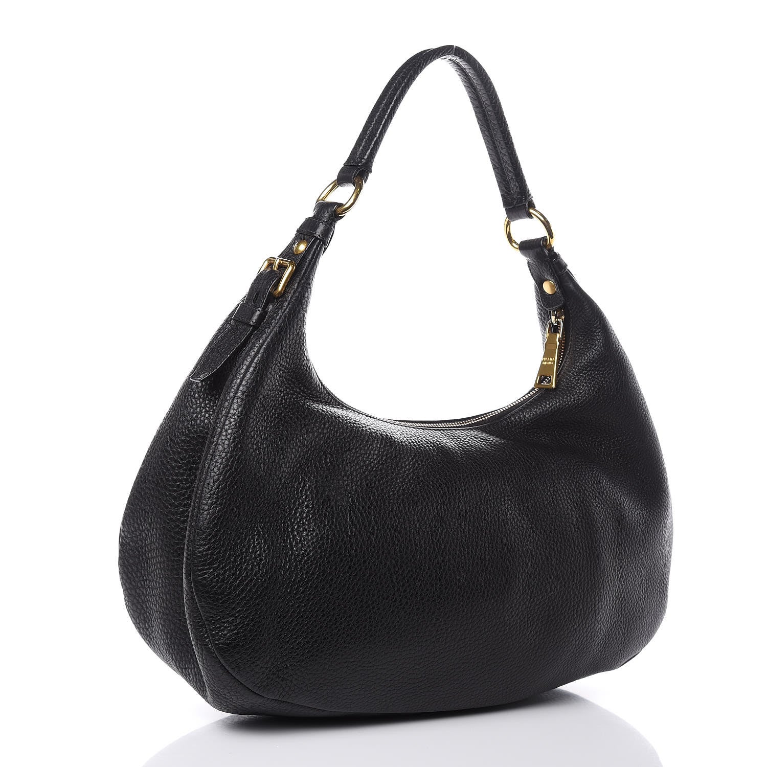 Prada Vitello Daino Hobo Black 3 of 11