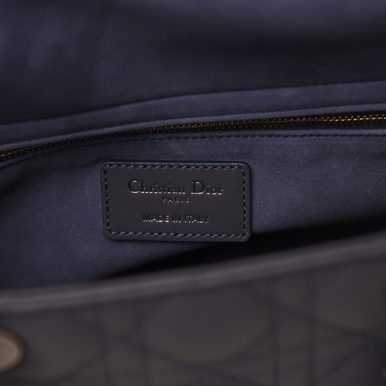 Christian Dior Ultra Matte Calfskin Cannage Medium Lady Dior Blue 6 of 10