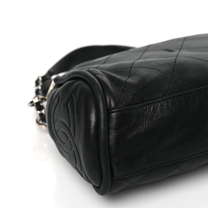 Chanel Lambskin Stitched Medium Ultimate Soft Tote Black 8 of 9