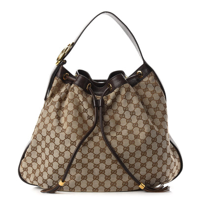 Gucci Monogram Medium Interlocking Icon Shoulder Bag Dark Brown 1 of 10