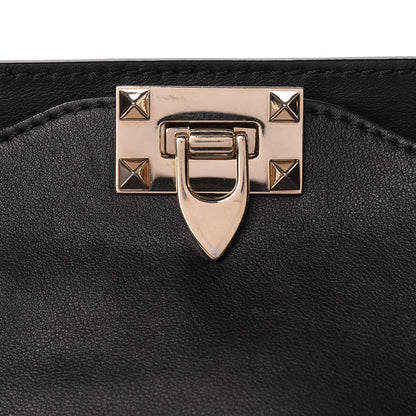 Valentino Garavani Vitello Medium Rockstud Tote Black 8 of 10