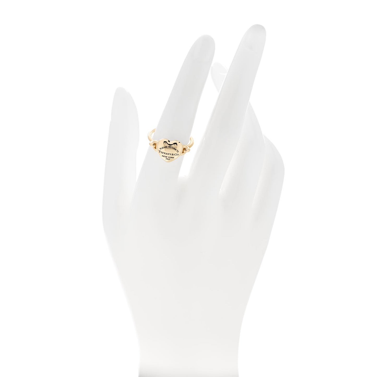 18K Yellow Gold Return to Tiffany Full Heart Ring 53 6.25