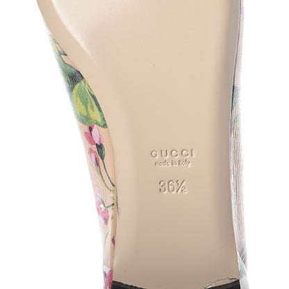 Gucci Calfskin Blooms Print Ballet Flats 36.5 Pink Apricot Multicolor 6 of 7