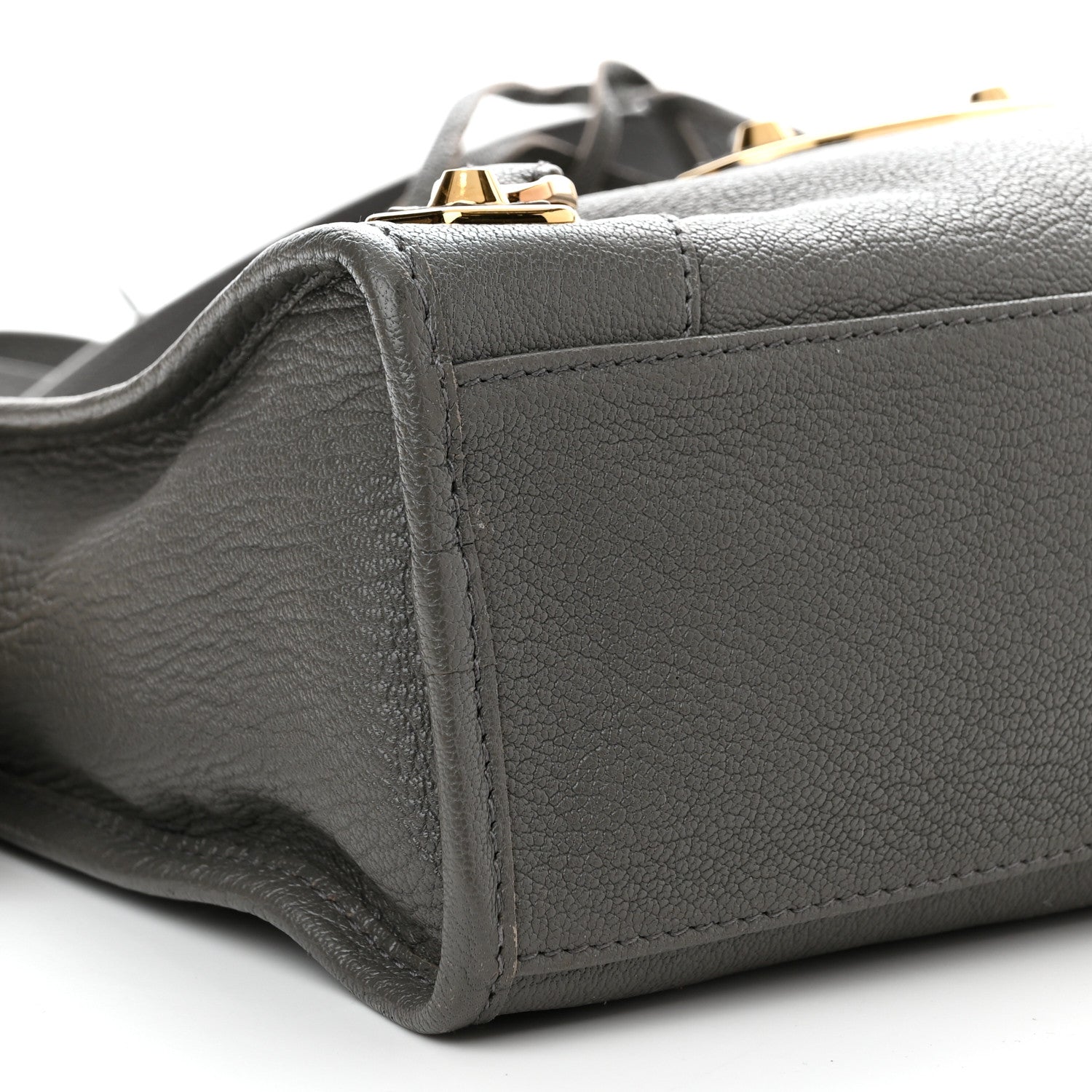 Balenciaga Chevre Gold Metallic Edge Hardware S City Gris Acier 8 of 11