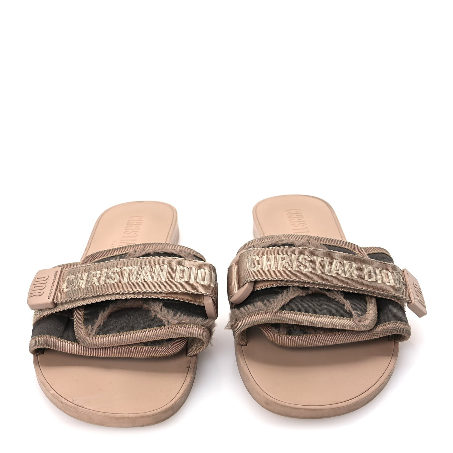 Nylon Camouflage Dio(r)evolution Slide Sandals 39 Nude