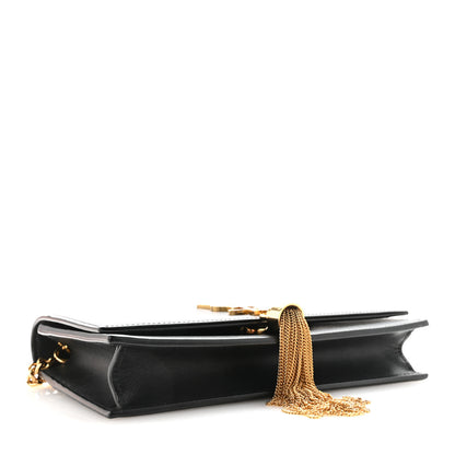 Saint Laurent Smooth Calfskin Classic Monogram Kate Tassel Chain Wallet Black 4 of 10
