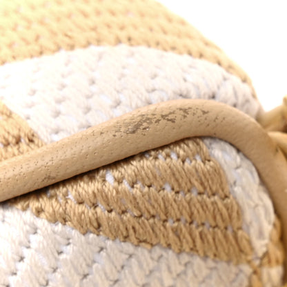 Prada Jacquard Triangolo Symbole Embroidered Mini Triangle Bag Corda Talco 10 of 10