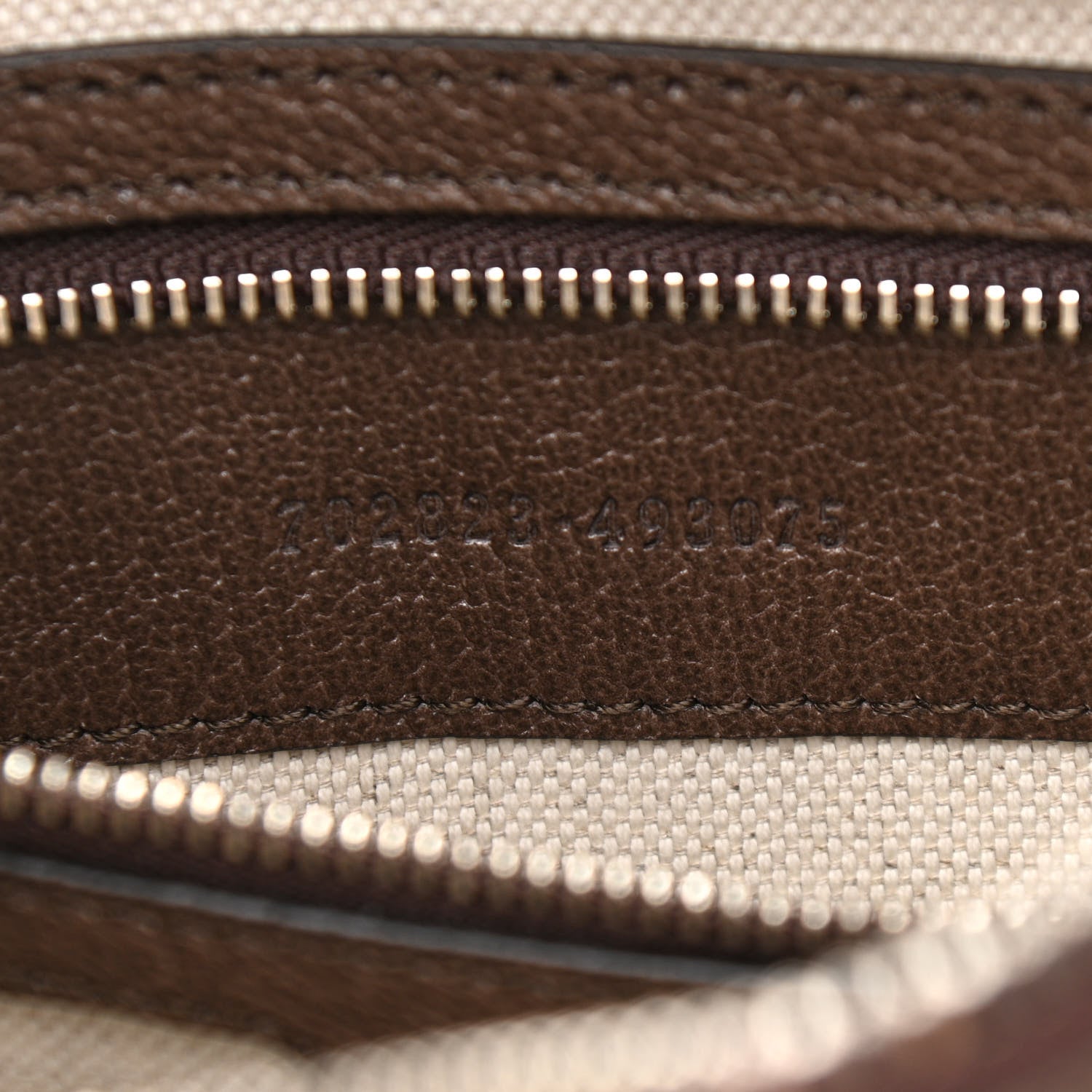 Gucci GG Supreme Monogram Textured Calfskin Web Large Attache Shoulder Bag Beige Ebony New Acero 7 of 10