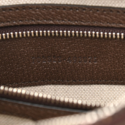 Gucci GG Supreme Monogram Textured Calfskin Web Large Attache Shoulder Bag Beige Ebony New Acero 7 of 10