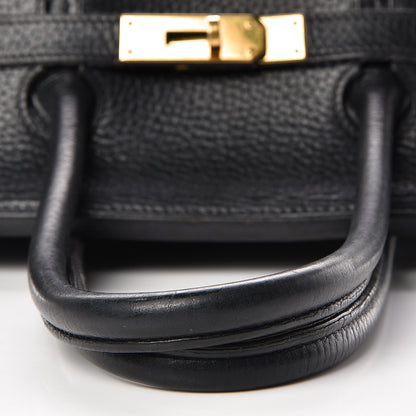 Hermes Taurillon Clemence Birkin 35 Black 8 of 42