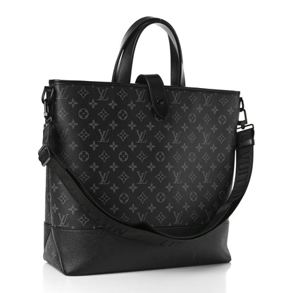 Louis Vuitton Monogram Eclipse Saumur Tote Black 2 of 7