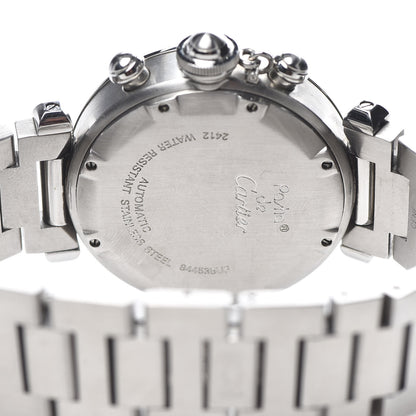 Cartier Stainless Steel 35mm Pasha C Chronograph Automatic Watch Black 5 of 6