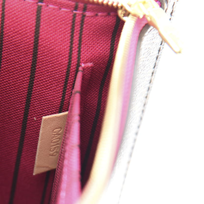 Louis Vuitton Monogram Neverfull MM GM Pochette Pivoine 7 of 9