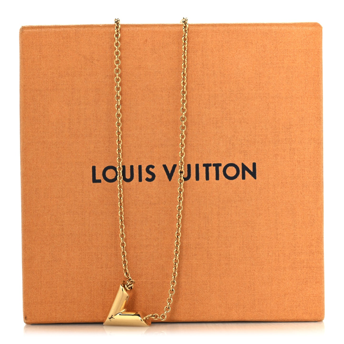 Essential V Necklace Gold