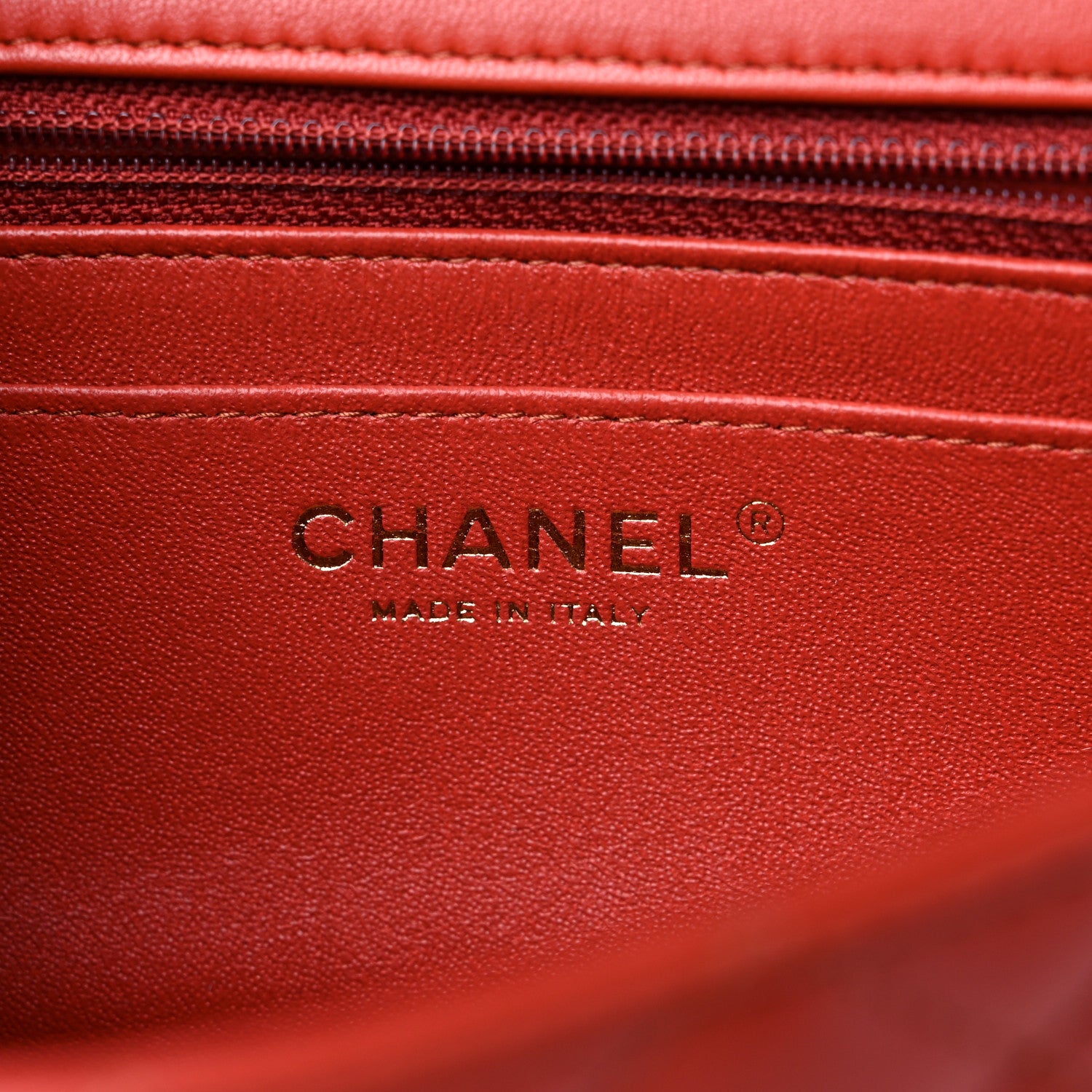 Chanel Lambskin Quilted Mini Rectangular Flap Brown 5 of 10