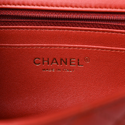 Chanel Lambskin Quilted Mini Rectangular Flap Brown 5 of 10