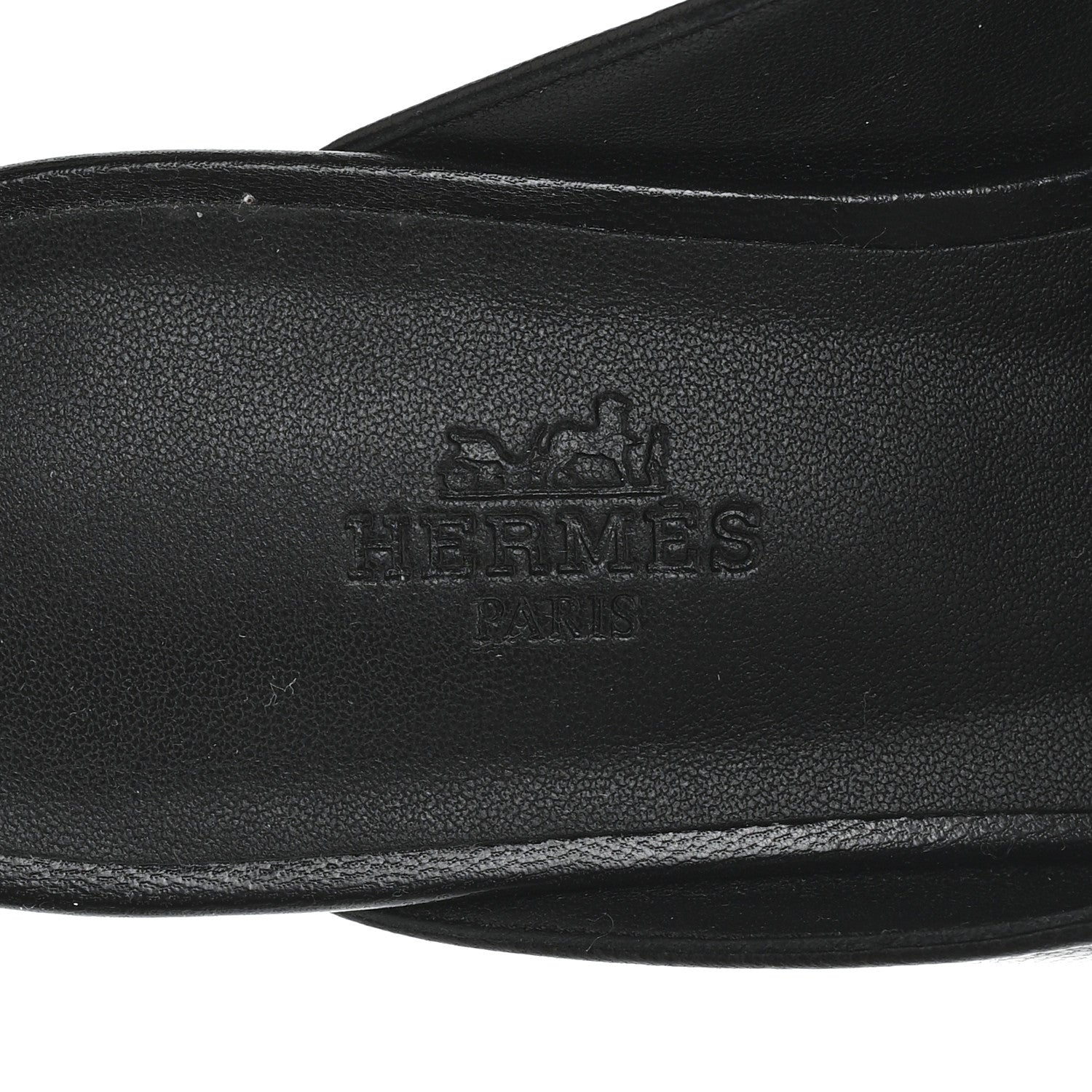 Hermes Goatskin Oz Mules 37 Black 8 of 9