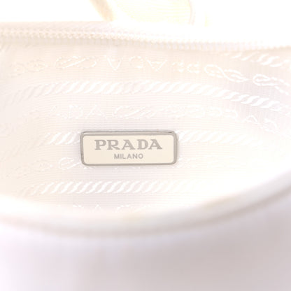Prada Tessuto Nylon Polka-Dot Mini Re-Edition 2000 Bag White Black 6 of 11