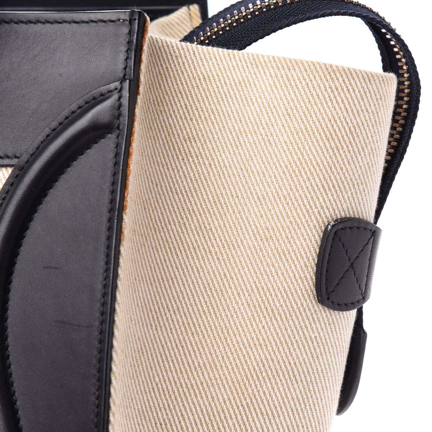 Celine Smooth Calfskin Striped Canvas Mini Luggage Multicolor 10 of 11