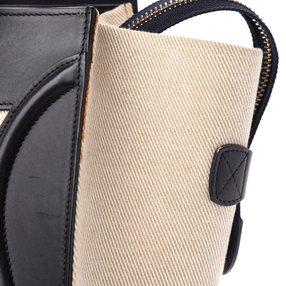 Celine Smooth Calfskin Striped Canvas Mini Luggage Multicolor 10 of 11