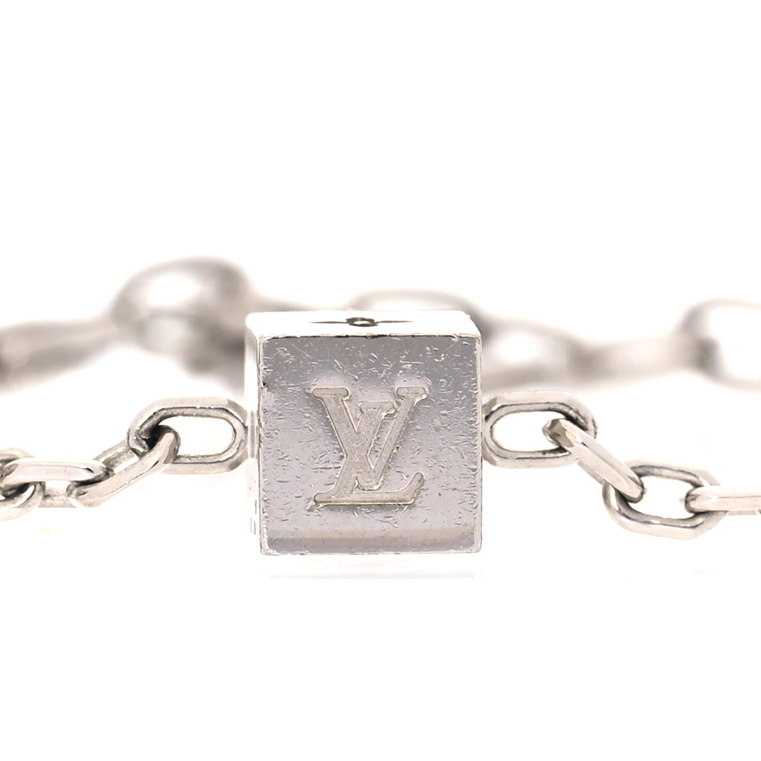 Louis Vuitton Swarovski Gamble Damier Bracelet Silver 6 of 7