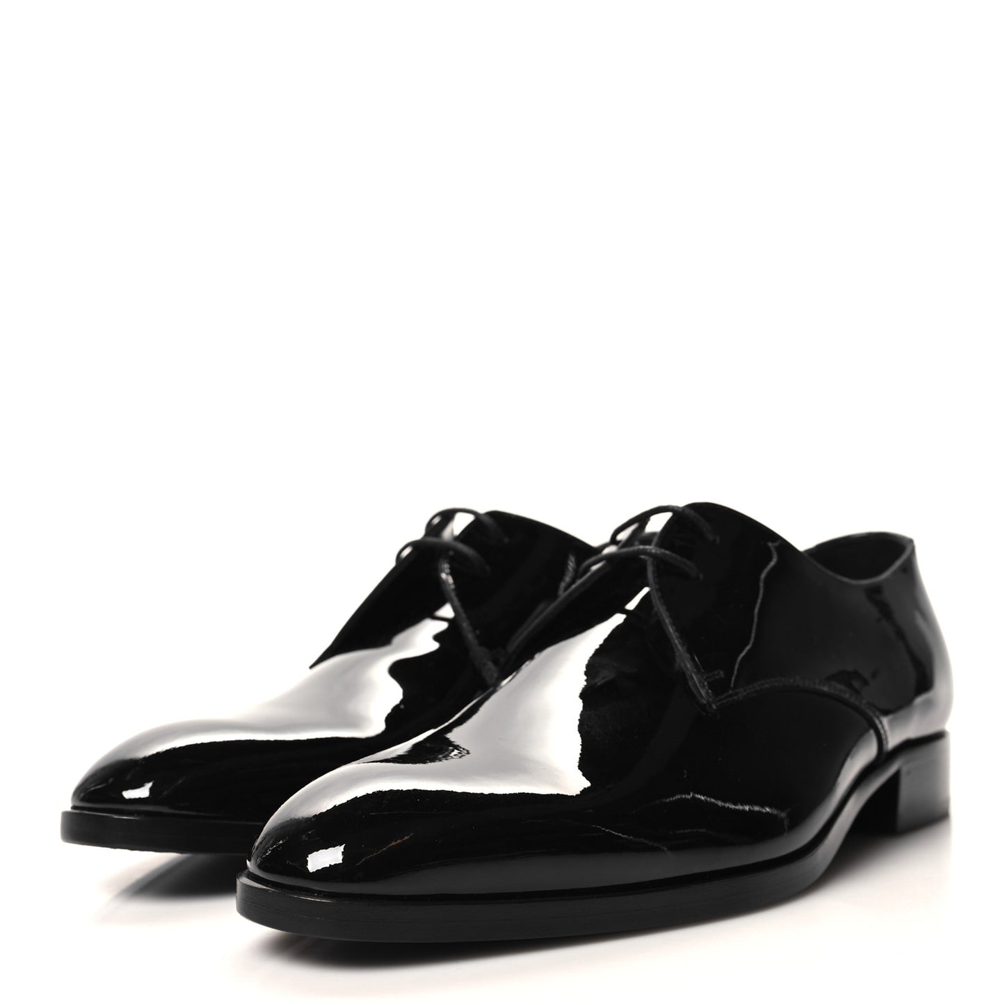 Patent Baltimora Lace Up Derby Shoes 39.5 Black