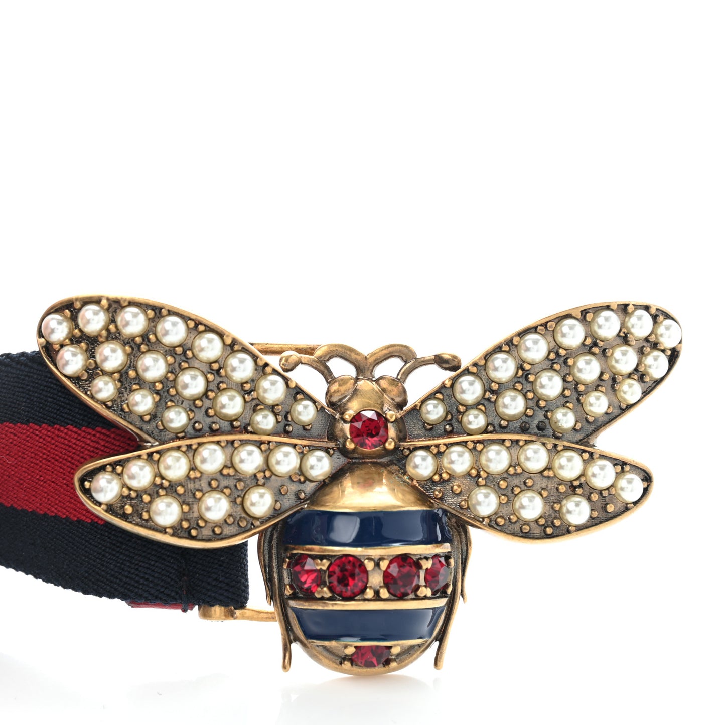 Web Queen Margaret Bee Belt 90 36 Red Navy
