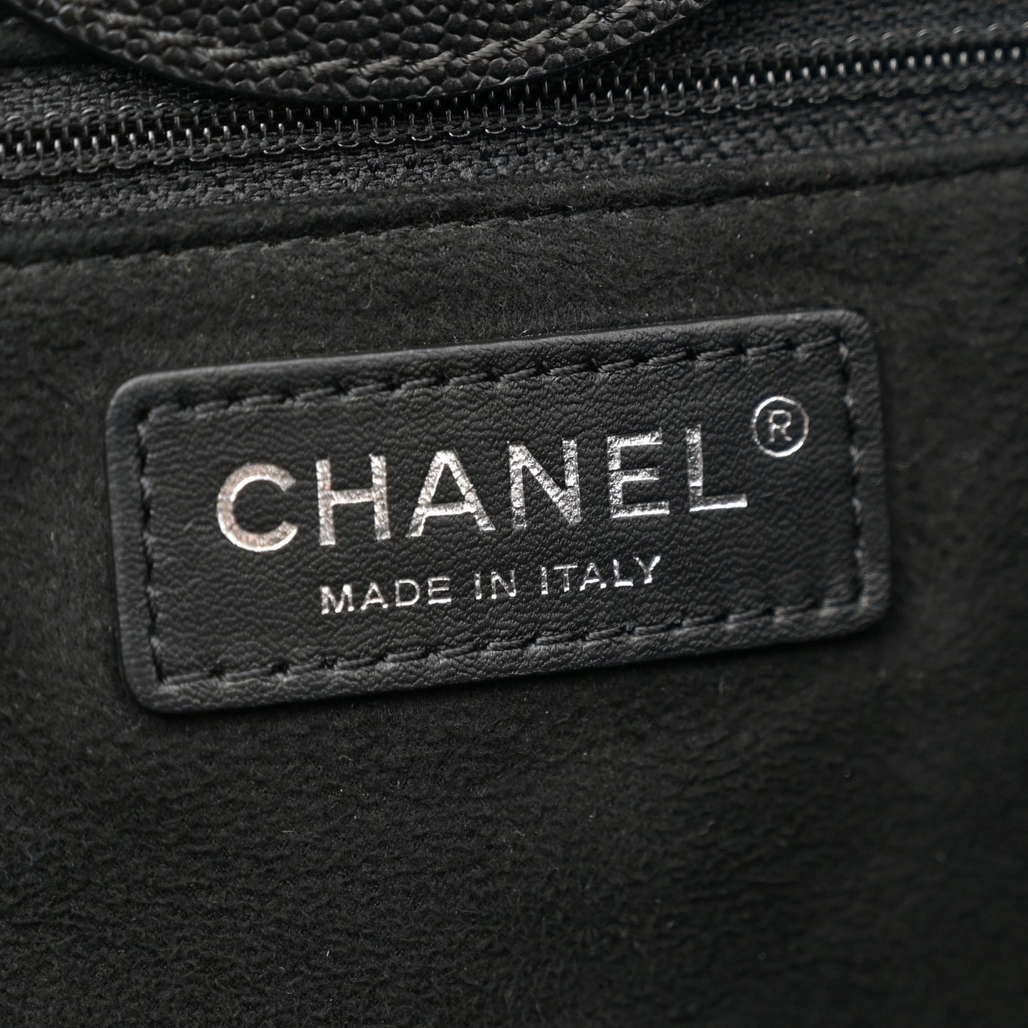 Caviar Small Studded Deauville Tote Black