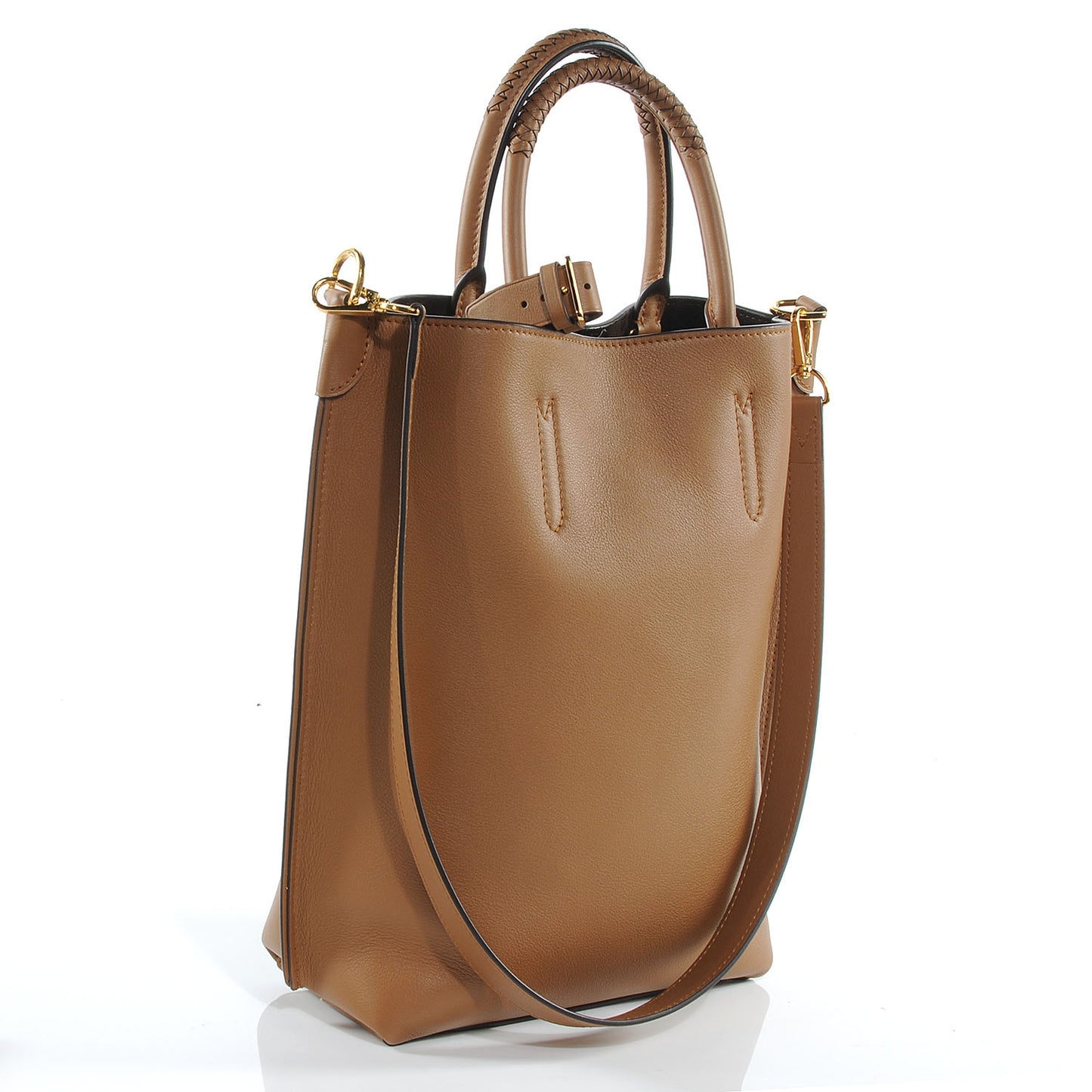 Veau Soie Calfskin Flore Tote Hazelnut