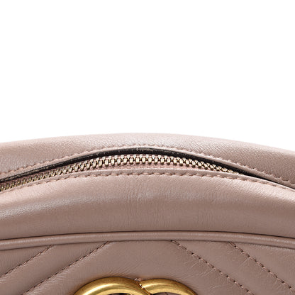 Gucci Calfskin Matelasse Small GG Marmont Chain Shoulder Bag Porcelain Rose 16 of 17