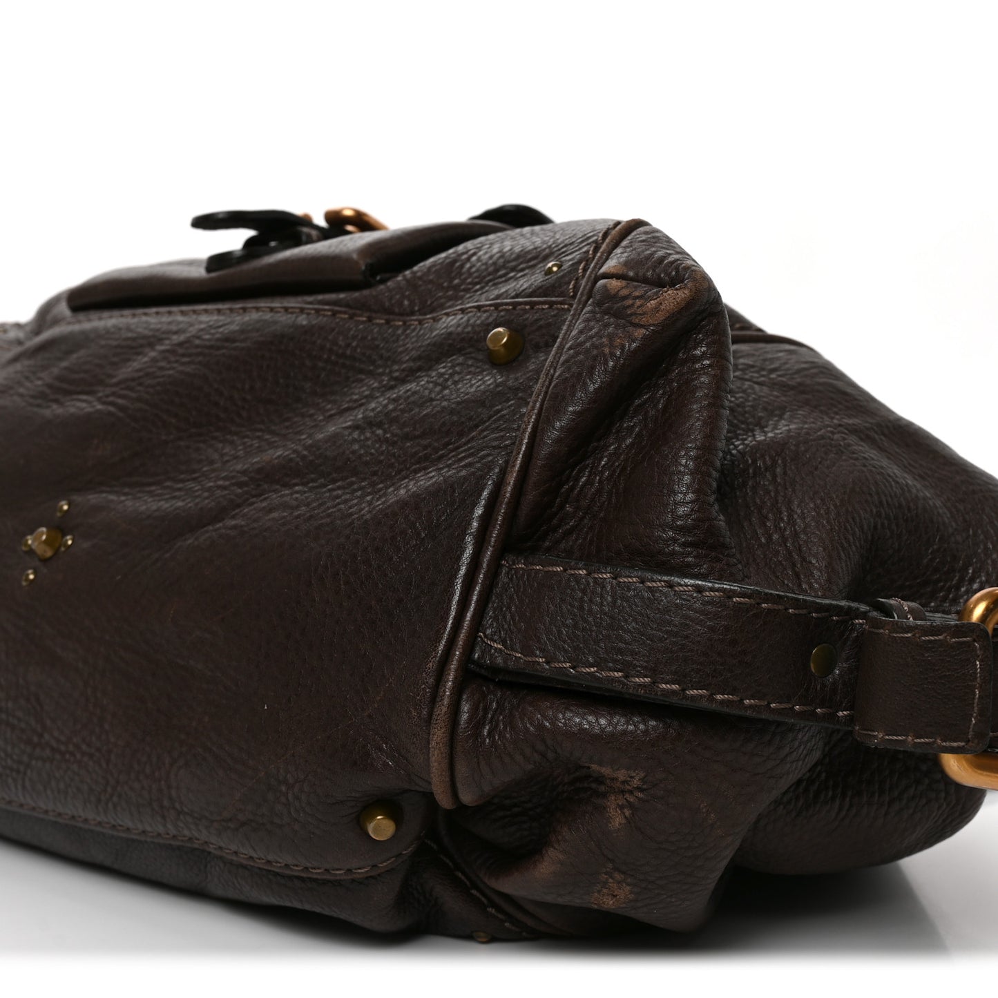 Calfskin Paddington Front Pocket Tote Chocolate