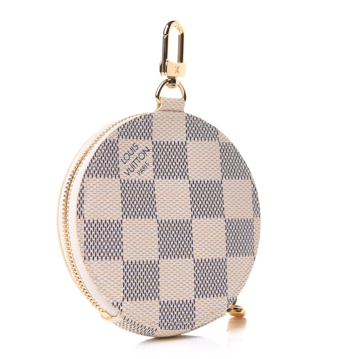 Louis Vuitton Damier Azur 2021 Christmas Animation Hollywood Bag Charm Fuchsia 3 of 8